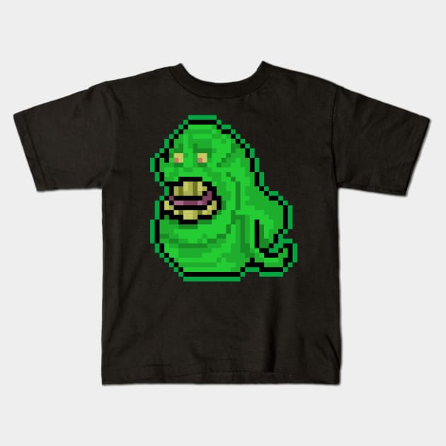 Pixel Slime Kids T-Shirt by RetroPixelWorld